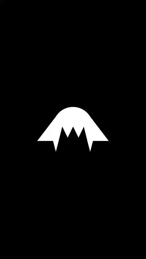Black and white Sayn symbol on a dark background.